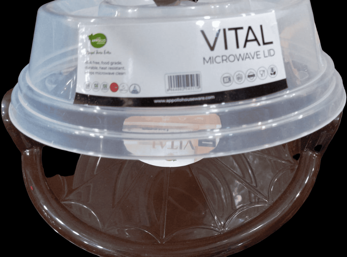 Vital Microwave Lid With Tray, Kitchen Cake Baking Bowl With Cover, Plastic Oven Food Cover, Microwave Plate Cover Vital Microwave Lid With Tray, Kitchen Cake Baking Bowl With Cover, Plastic Oven Food Cover, Microwave Plate Cover